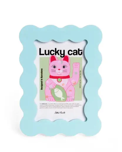 Large Acrylic Petal Photo Frame in Light Blue - Image 2