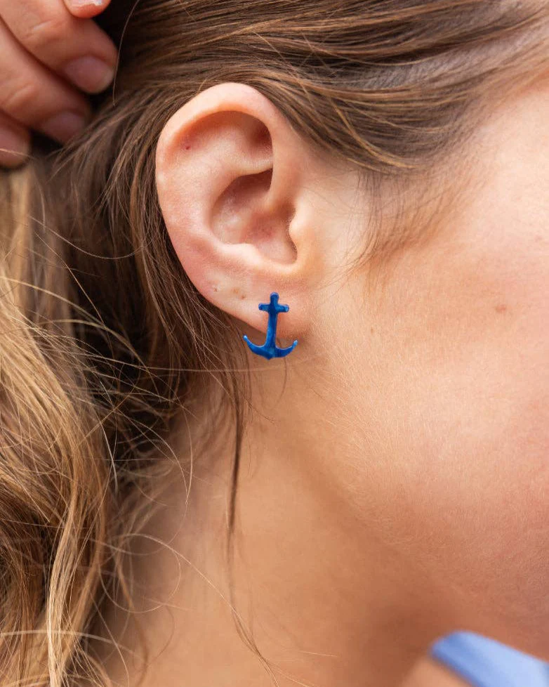 Anchor Studs - Navy - Image 3