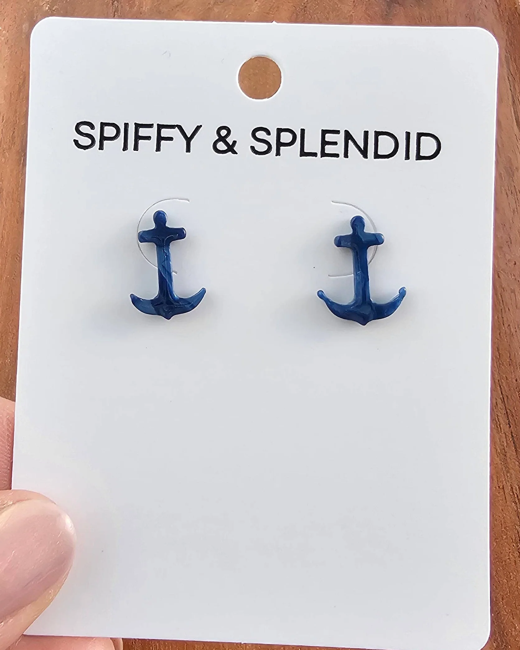 Anchor Studs - Navy - Image 5