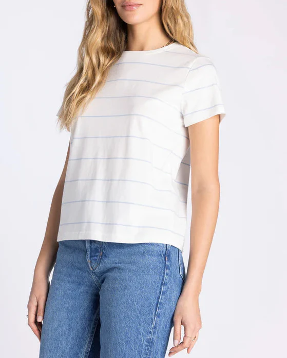 Asher Tee in Ivory Powder Blue - Image 3