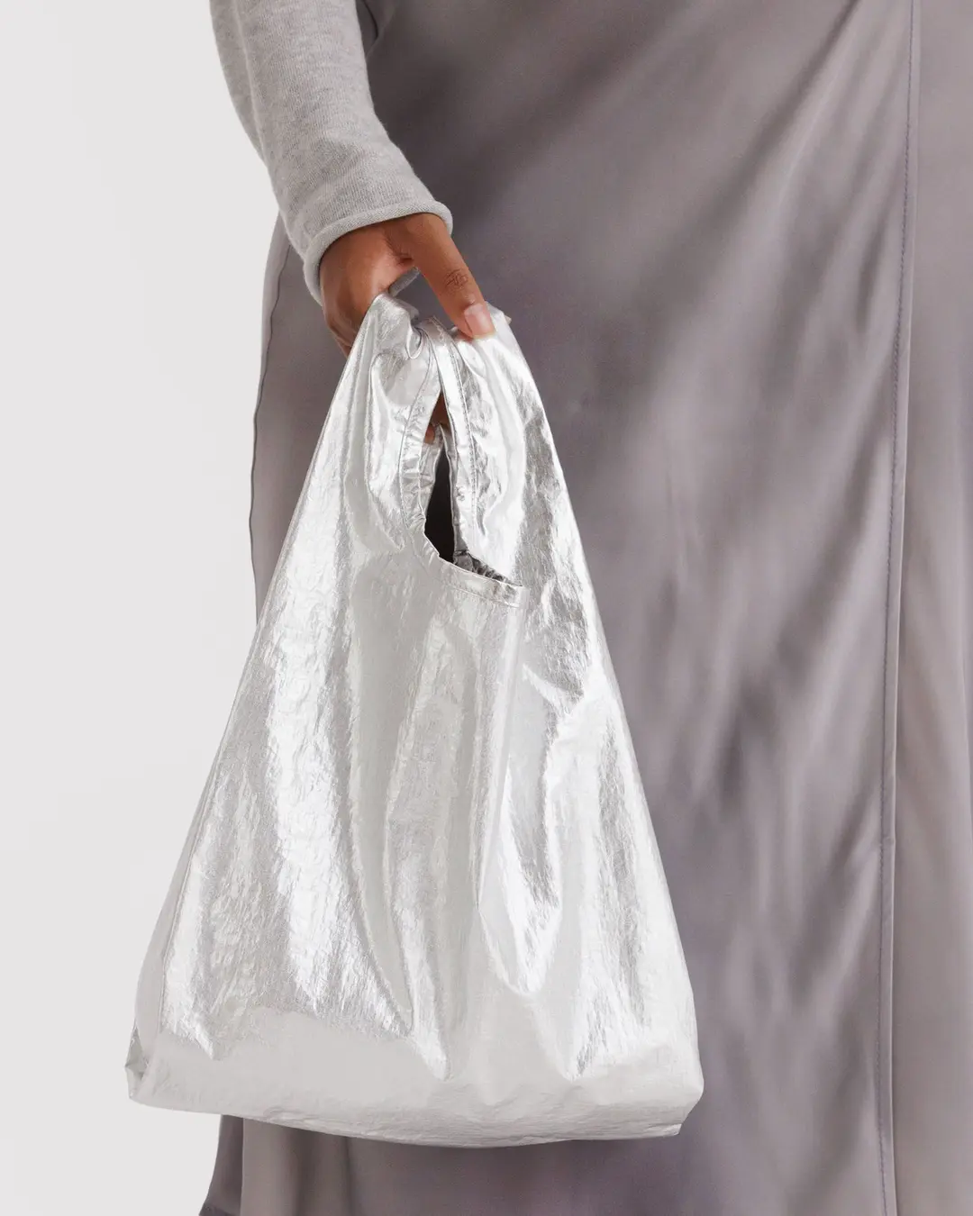 Baby Baggu in Chrome Metallic - Image 2