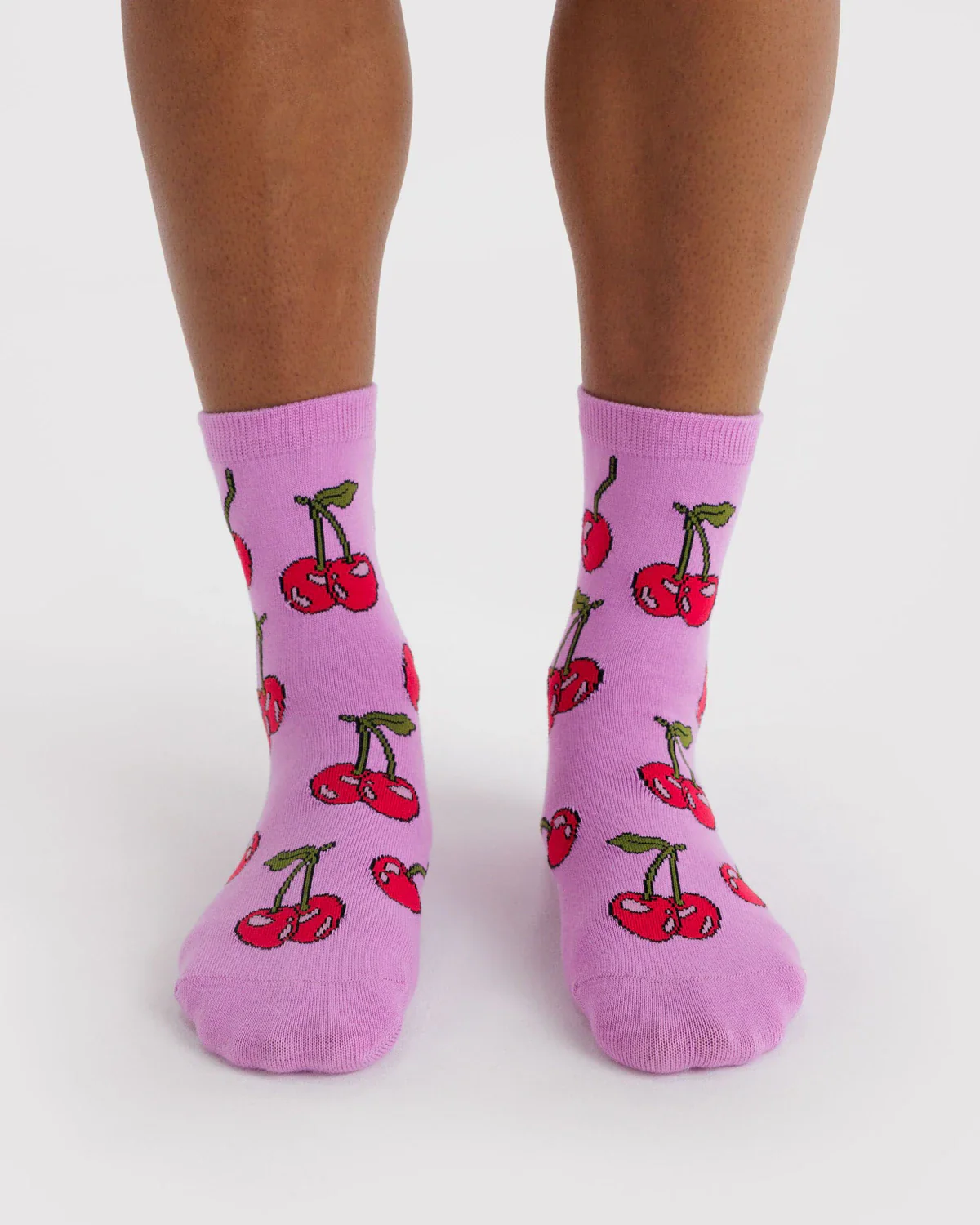 Baggu Crew Sock in Cherries - Image 3