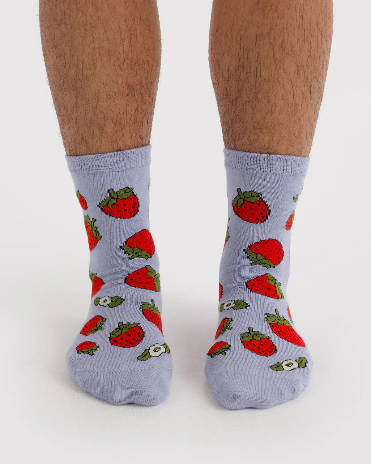 Baggu Crew Sock in Strawberry Blossom - Image 3