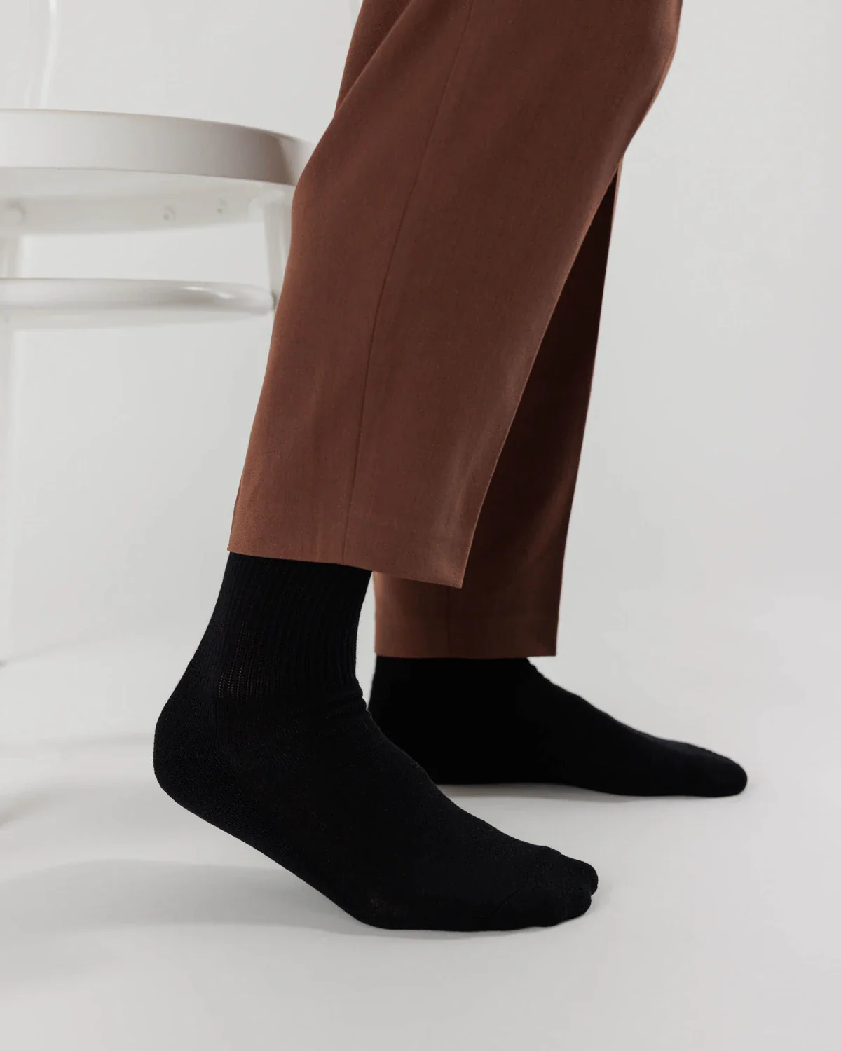 Baggu Ribbed Sock in Black - Image 2