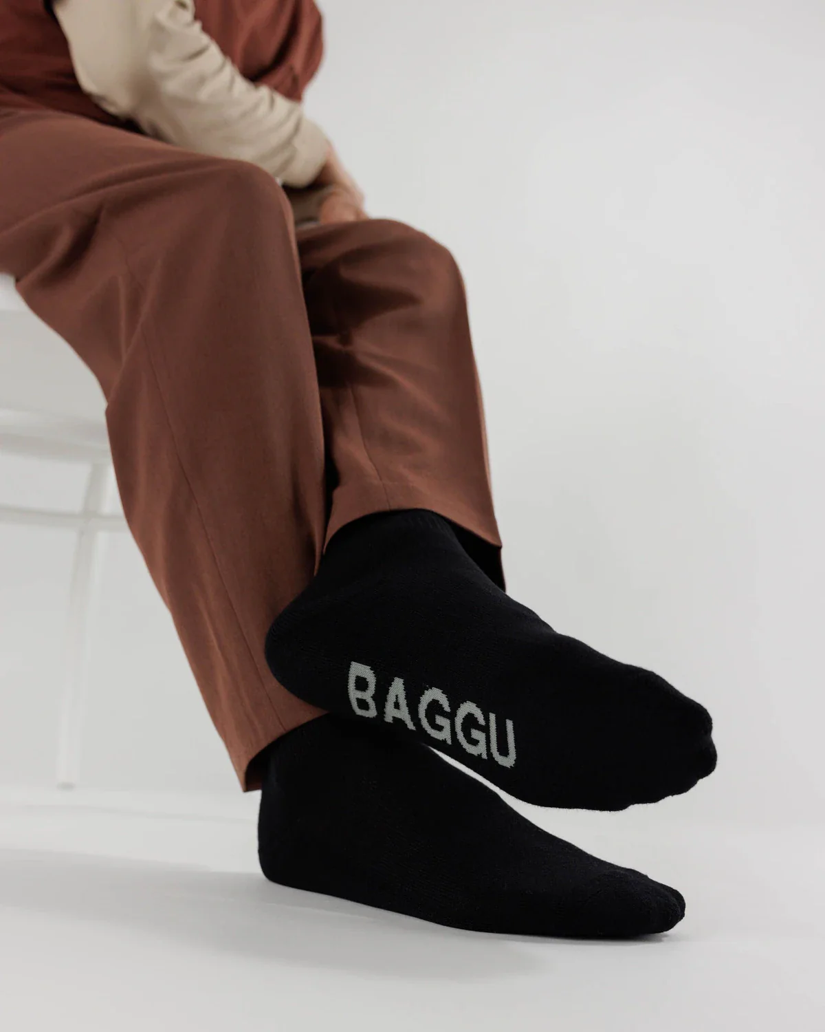 Baggu Ribbed Sock in Black - Image 3