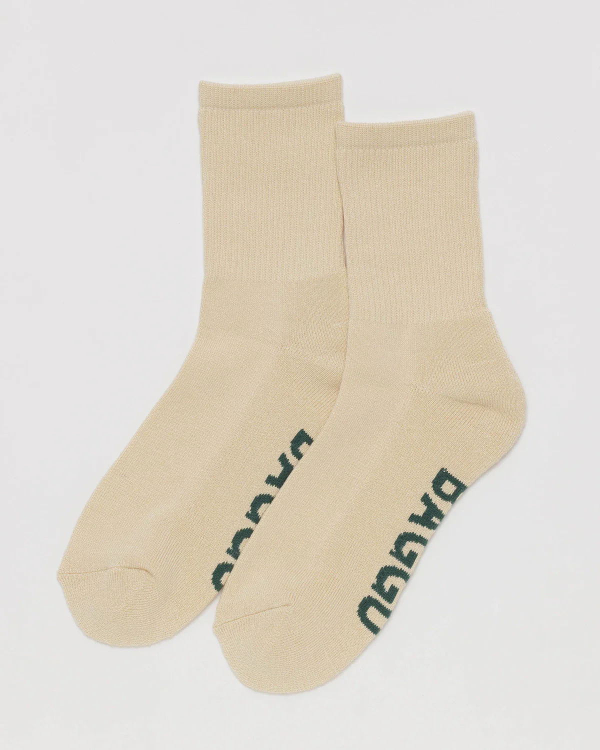 Baggu Ribbed Sock in Ecru