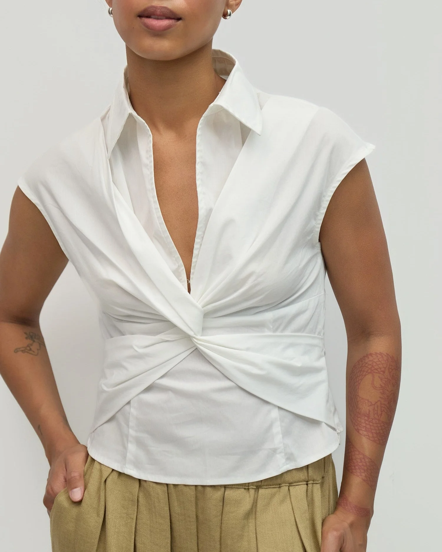 Becky Top in White - Image 2