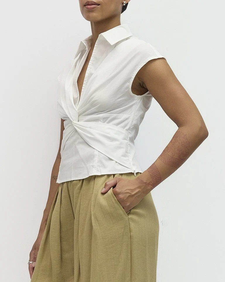 Becky Top in White - Image 4