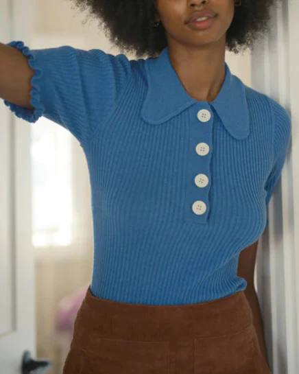 Belle Tee in Cobalt Blue