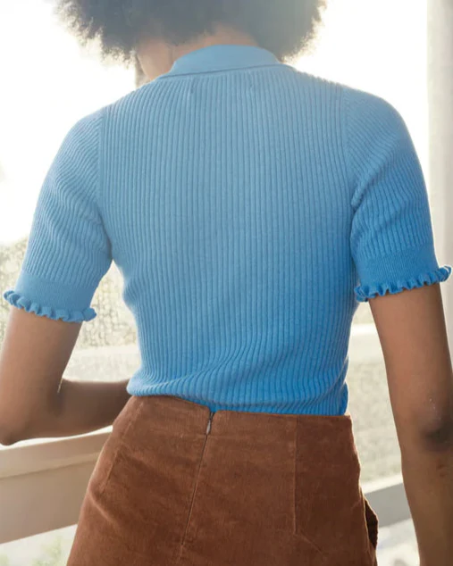 Belle Tee in Cobalt Blue - Image 3