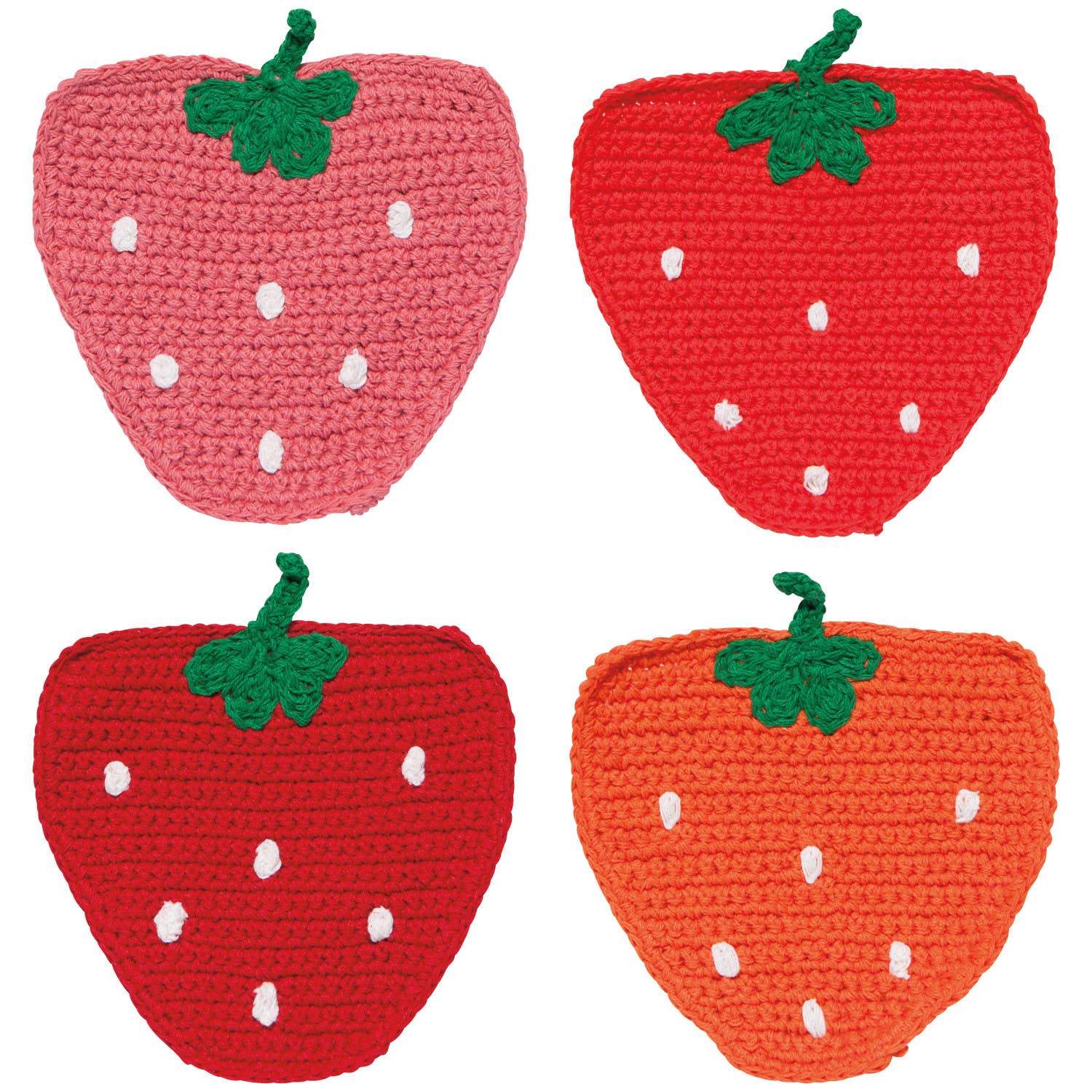 Berry Sweet Crochet Coasters Set