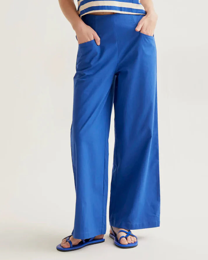 Blue Cotton Trousers