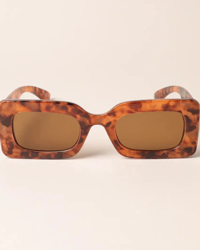 Bold Rectangular Sunglasses - Image 2
