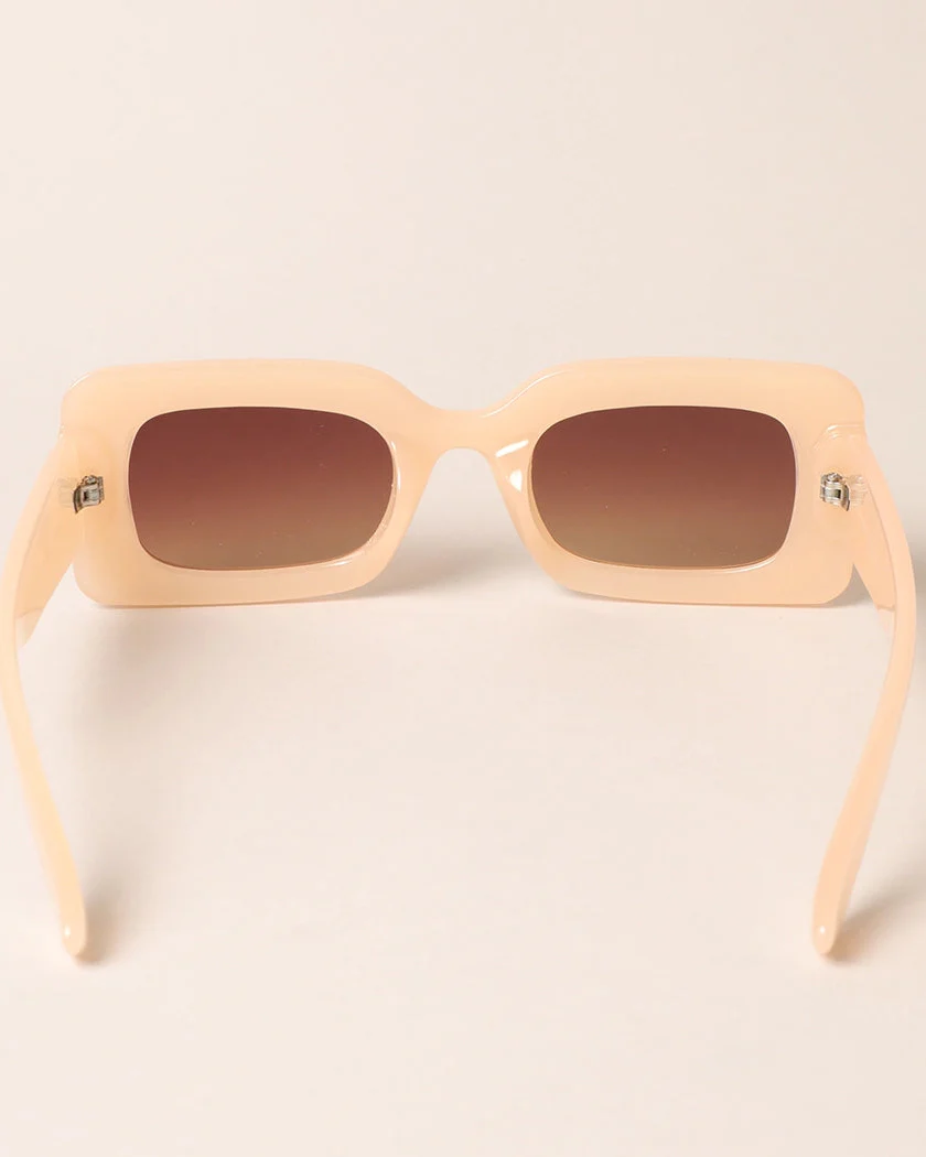 Bold Rectangular Sunglasses - Image 3