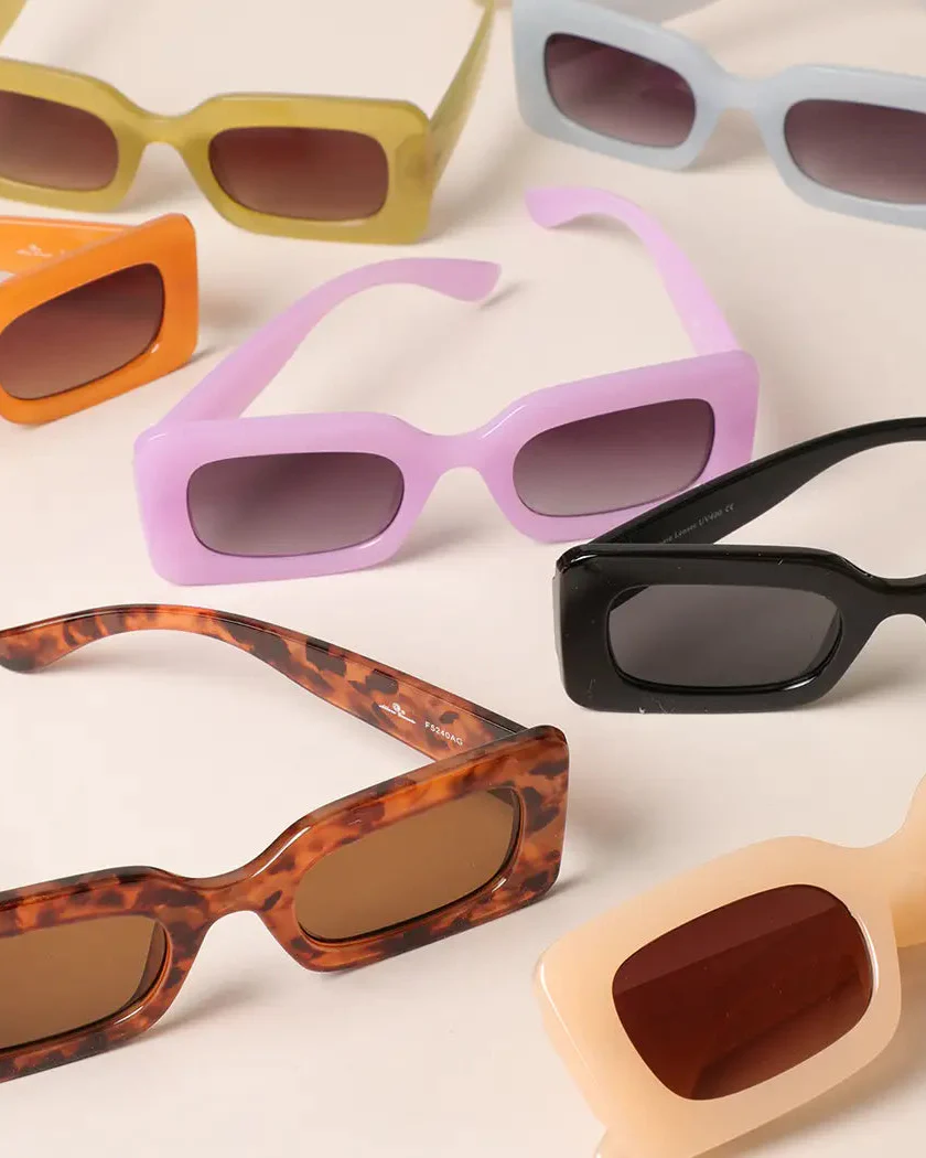 Bold Rectangular Sunglasses - Image 8
