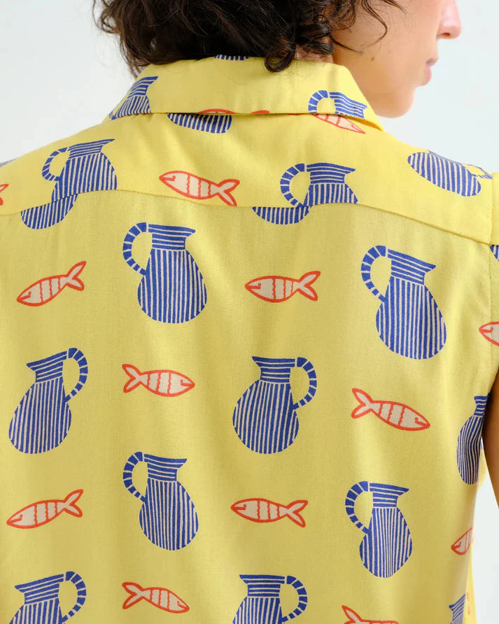 Brava Shirt in Yellow - Image 4