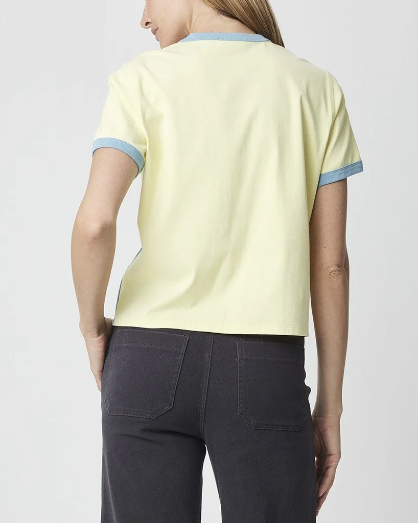 Cait Top in Yellow/Blue - Image 3