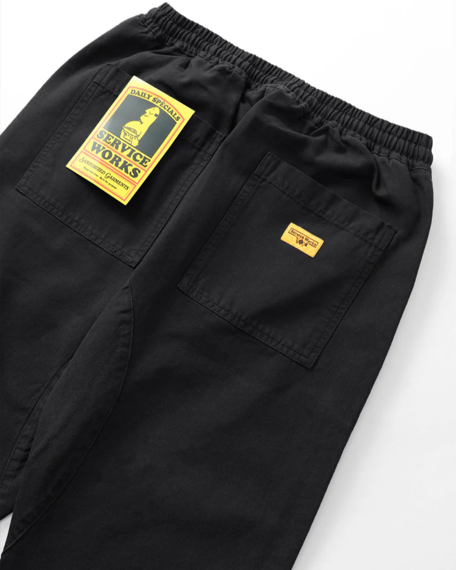 Canvas Chef Pant in Black - Image 4