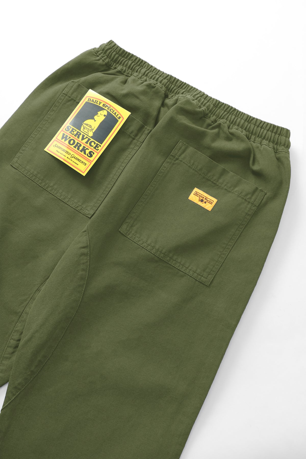 Canvas Chef Pant in Olive - Image 3