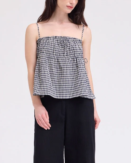 Charlotte Crop Tank in Midnight - Image 2