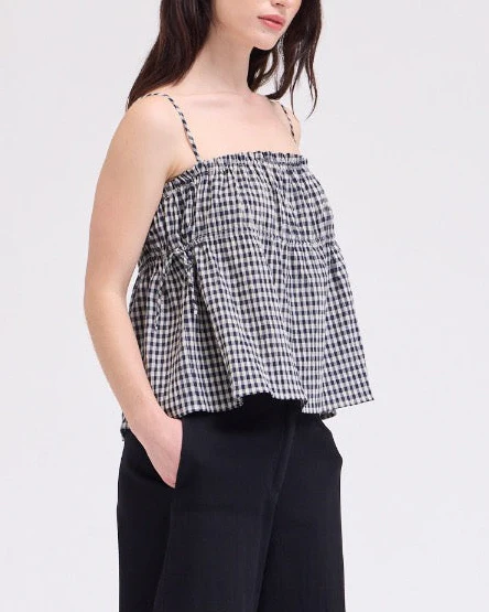 Charlotte Crop Tank in Midnight - Image 3