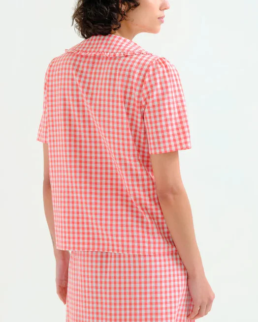 Checks Shirt in Red - Image 2