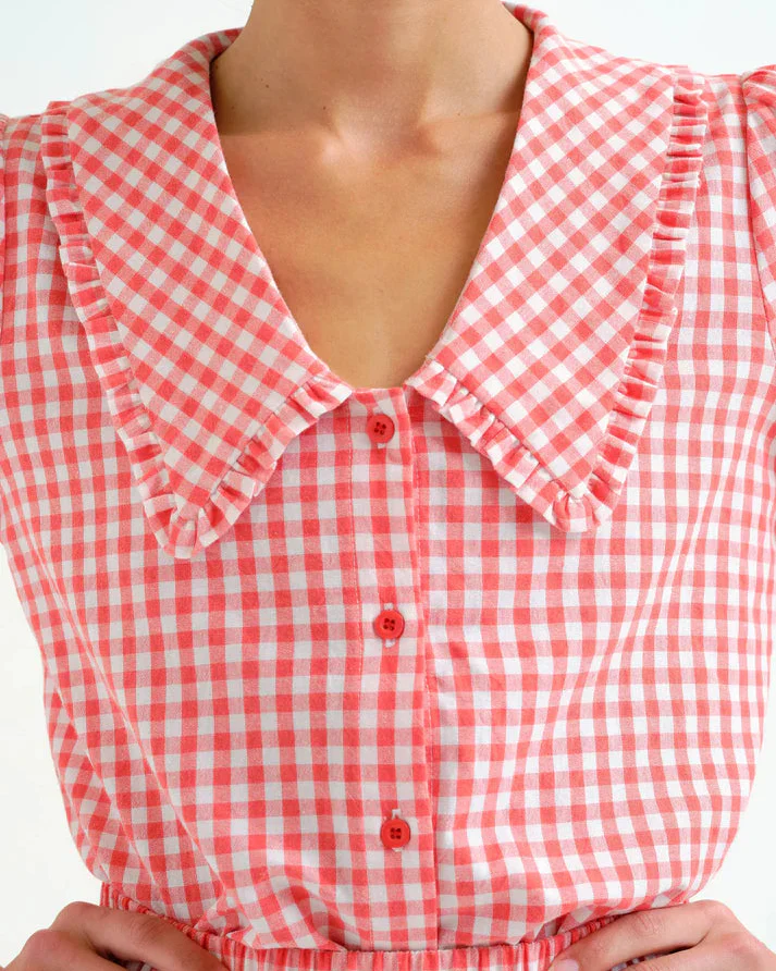 Checks Shirt in Red - Image 3