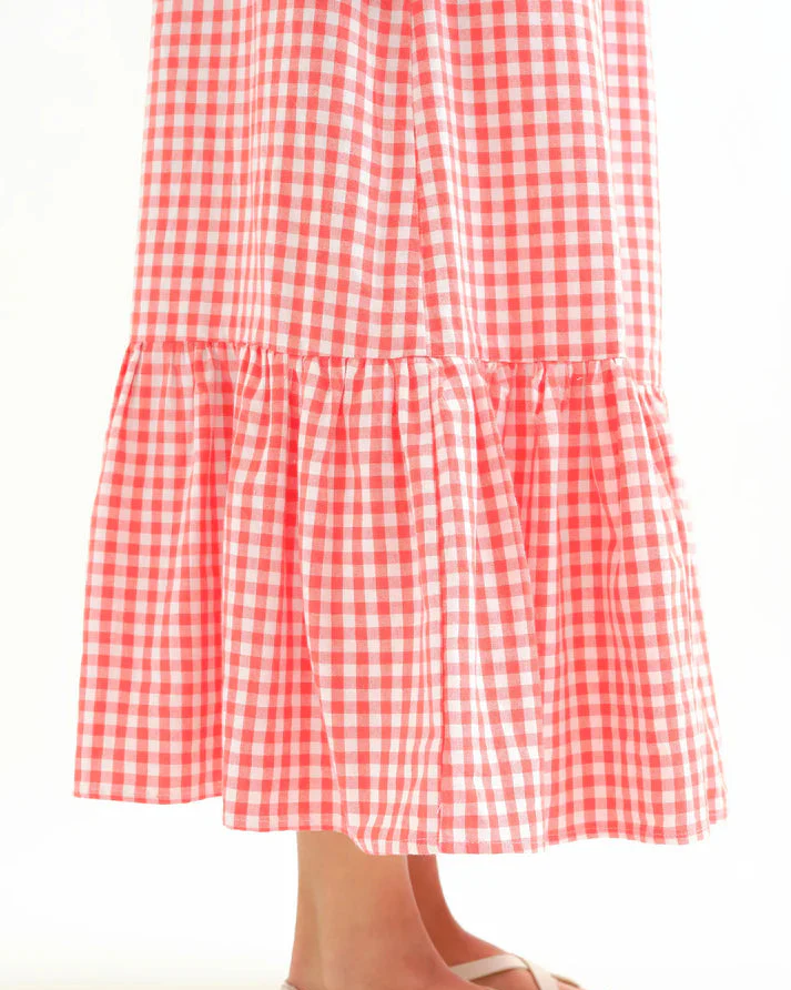 Checks Skirt in Red - Image 3