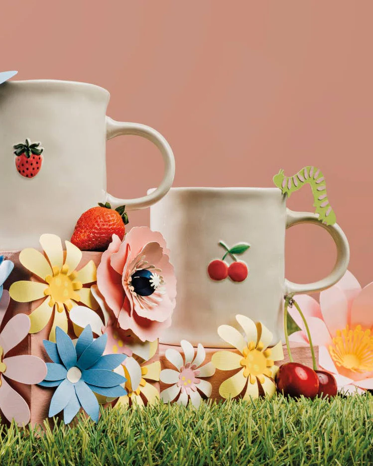 Cherry Embossed Mug - Image 2