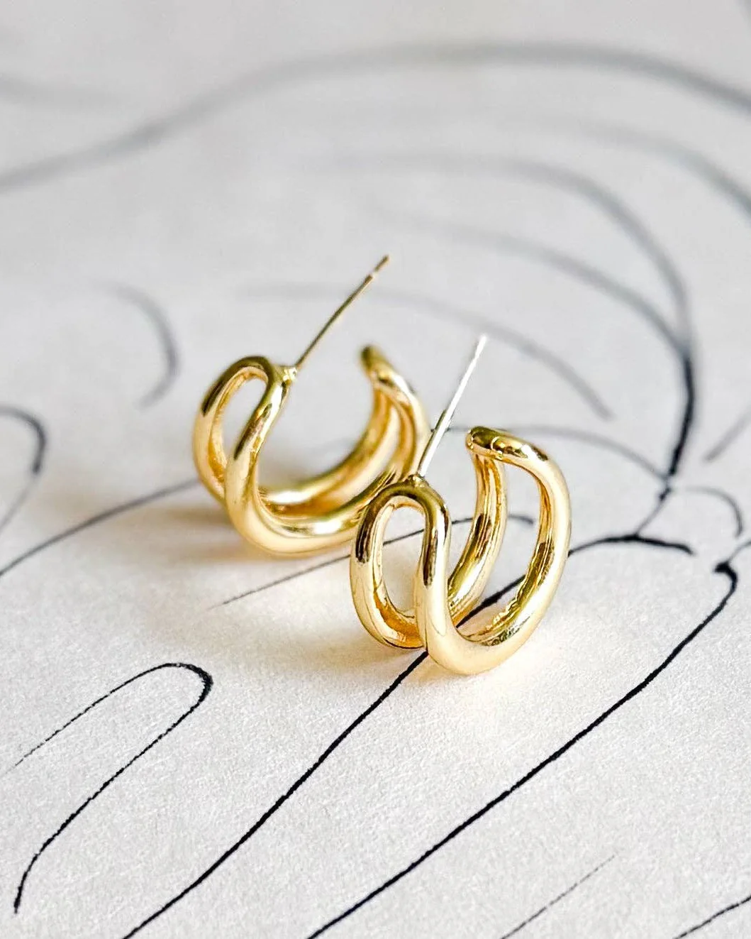 Cici Double Hoop