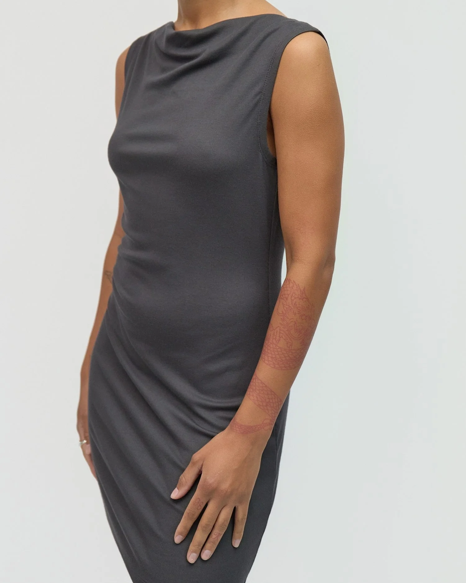 Cindy Dress in Charcoal - Image 4
