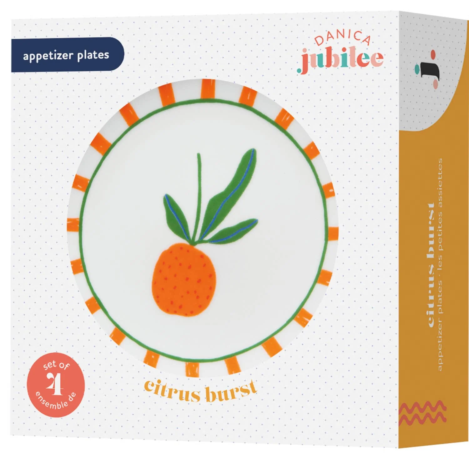 Citrus Burst Appetizer Plates Set - Image 3