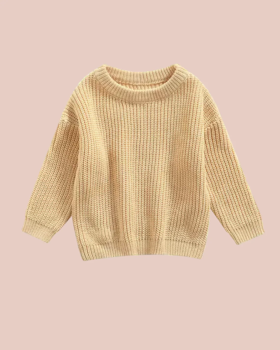 Classic Cotton Sweater in Milk