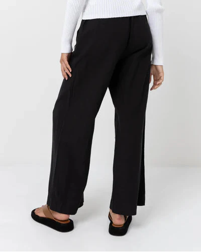 Classic Drawstring Pant in Black - Image 3