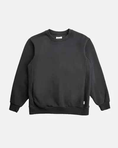 Classic Fleece Crew in Vintage Black - Image 4