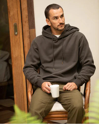 Classic Fleece Hoodie in Black - Image 5