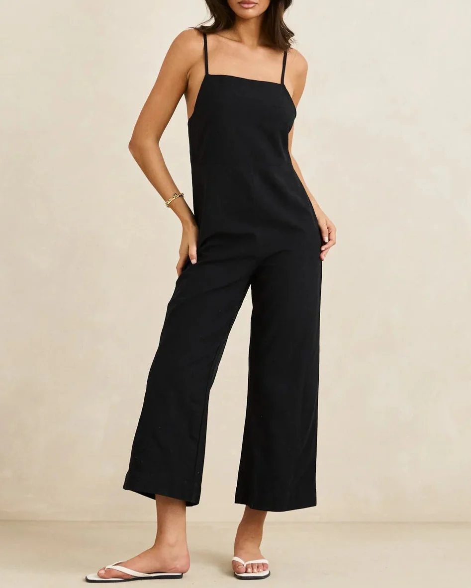 Classic Jumpsuit in Black - Image 7