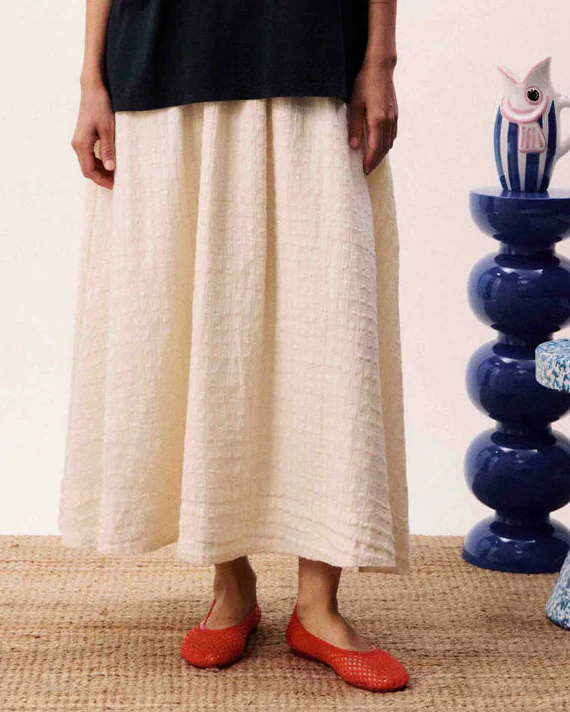 Cloudia Skirt in Butter