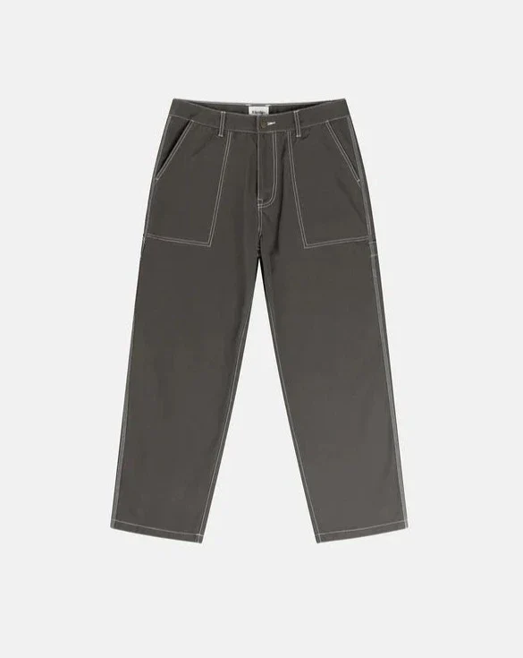 Contrast Stitch Carpenter Pant in Black - Image 4