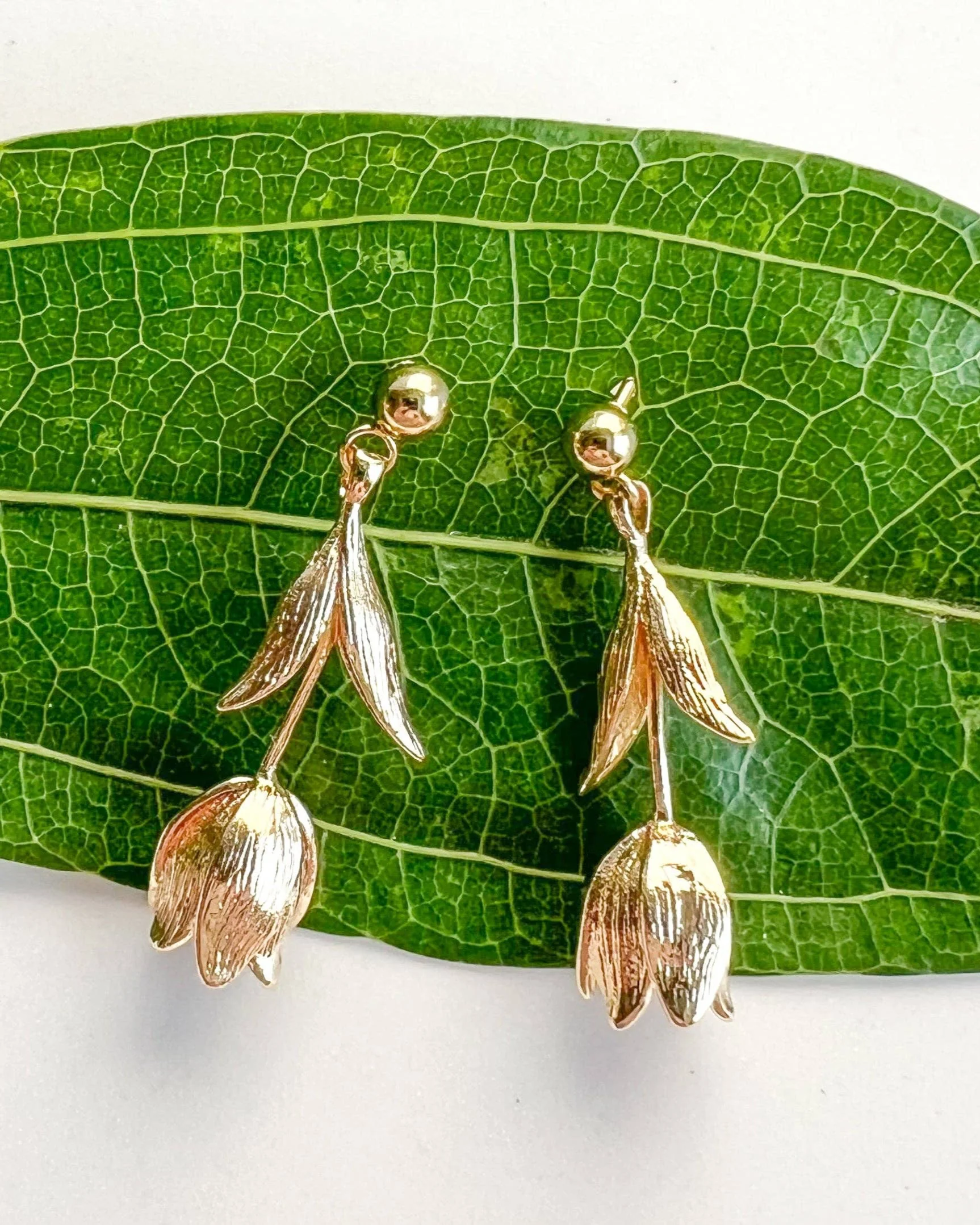 Dangle Tulip Earrings - Image 3