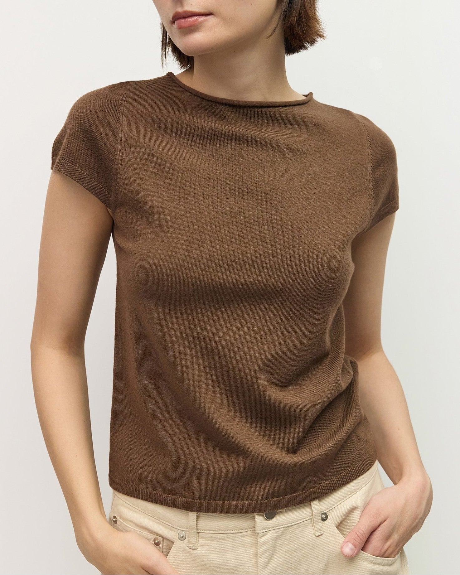 Dara Top in Brown
