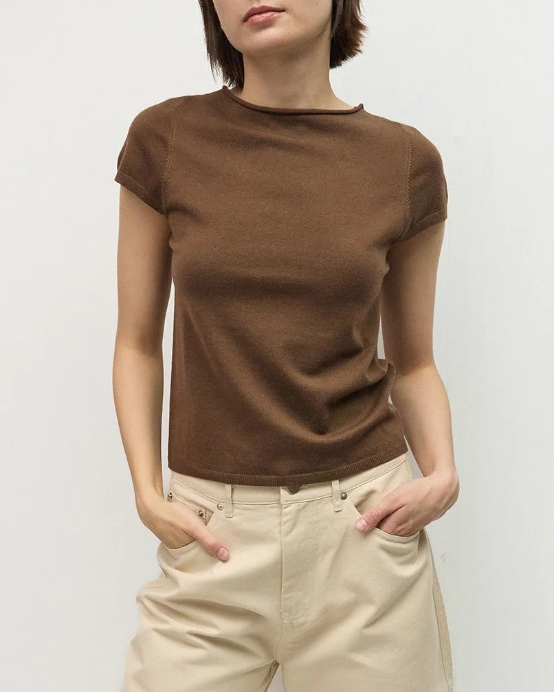 Dara Top in Brown - Image 2