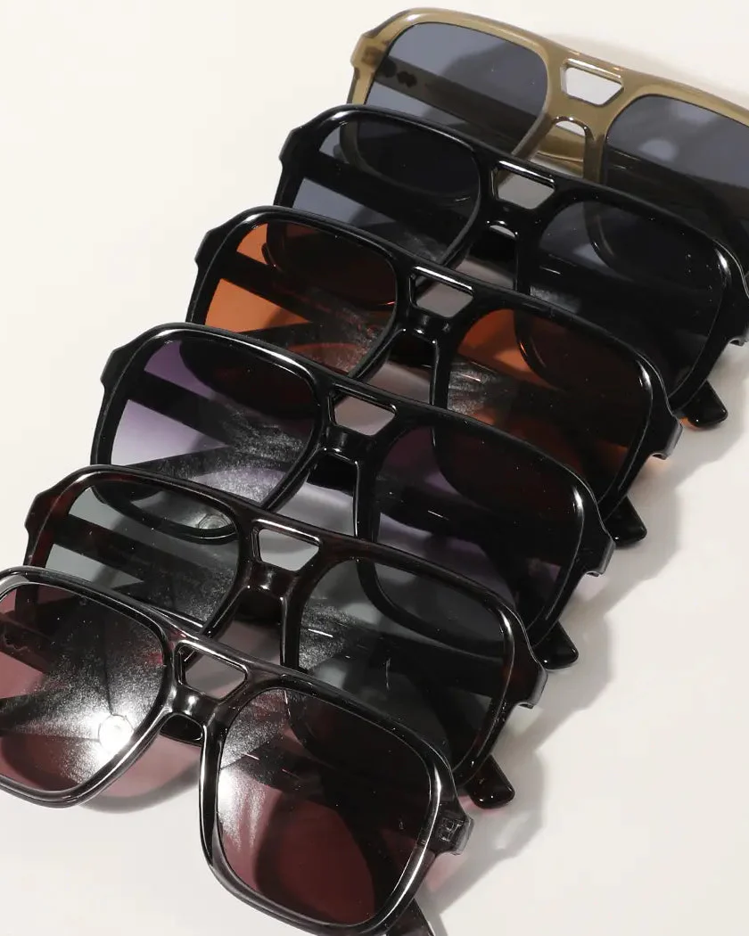 Dark Tinted Square Sunglasses - Image 6