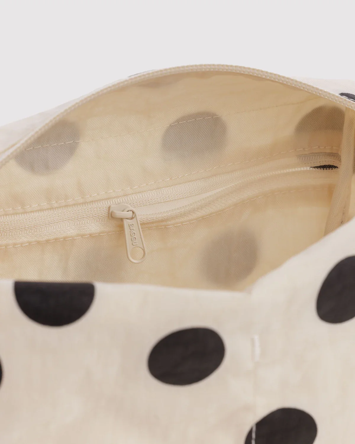 Dopp Kit in Cream & Black Polka Dot - Image 3