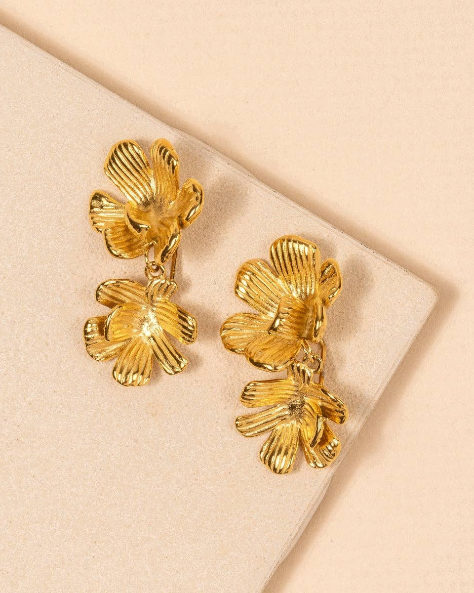 Double Flower Earrings