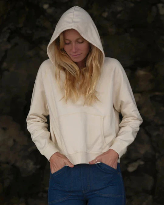 Down East Hoodie in Natural - Image 4