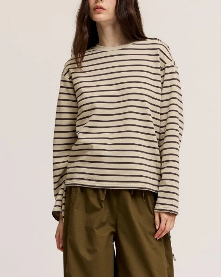 Dylan Drawstring Sweatshirt in Haze Choco
