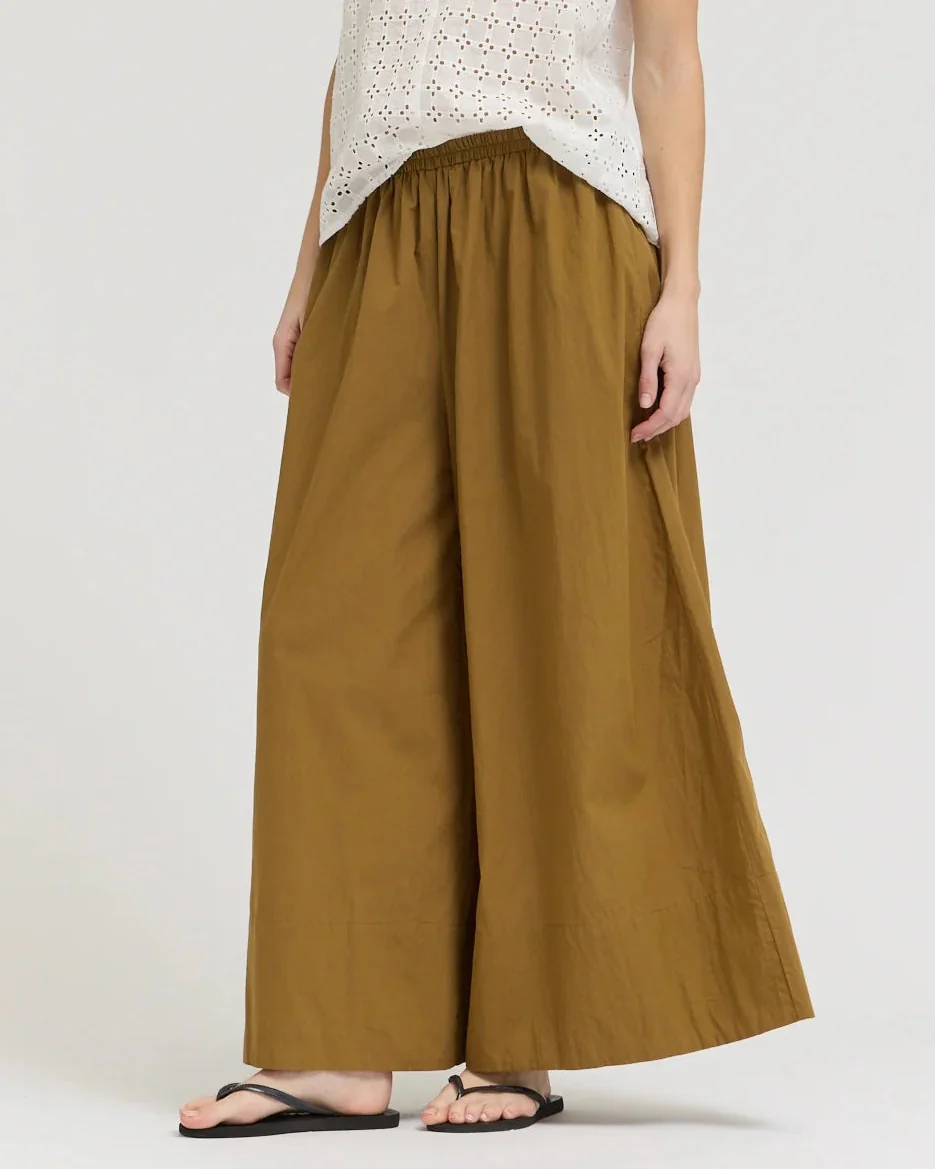 Emmy Culotte Pant in Walnut