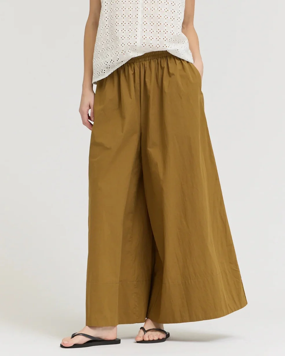 Emmy Culotte Pant in Walnut - Image 2