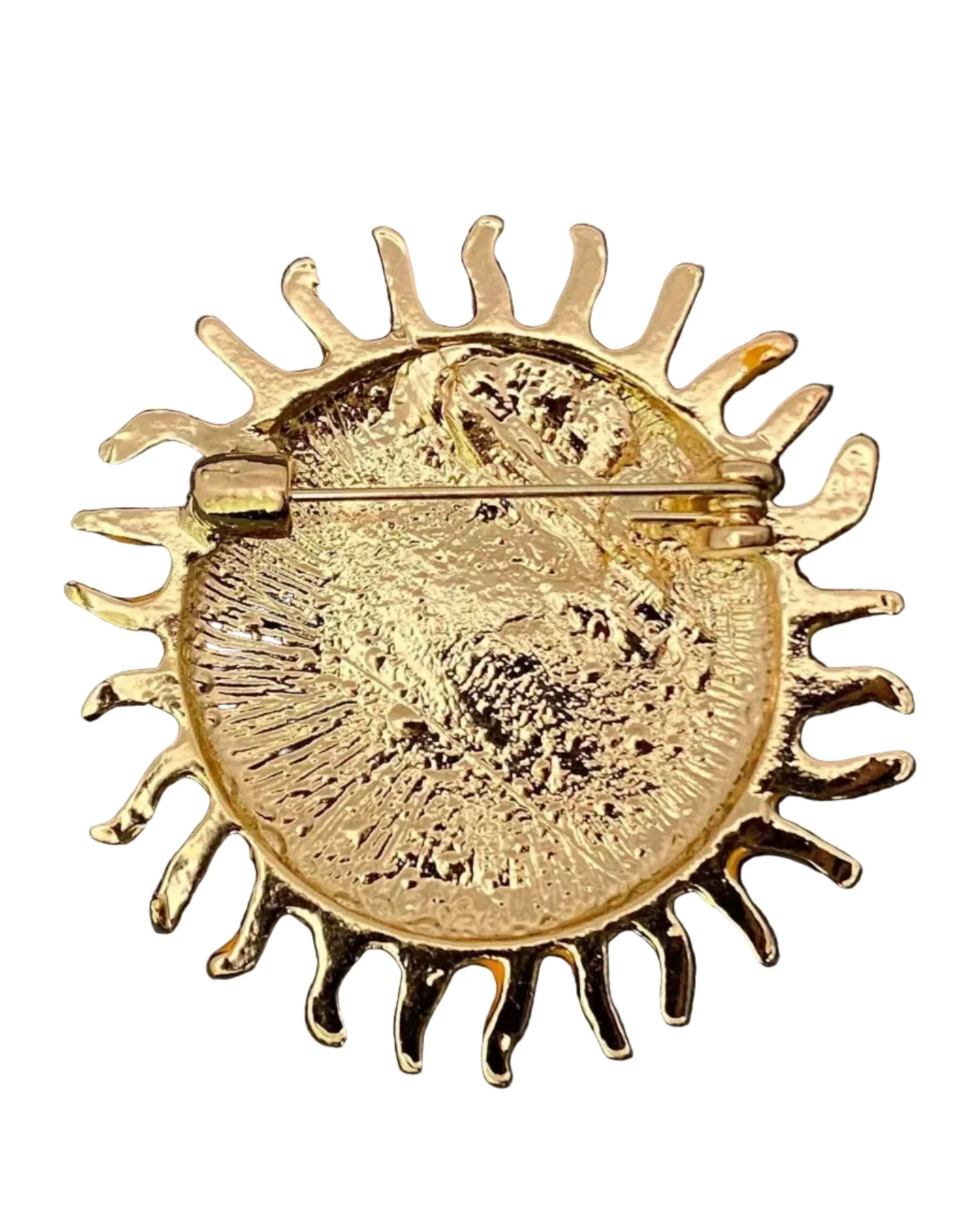 Enamel Sun Brooch - Image 3